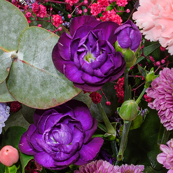 floraprima Blumenstrauß Pure Freude mit Vase & Ferrero Giotto 3er Tiefpreis
