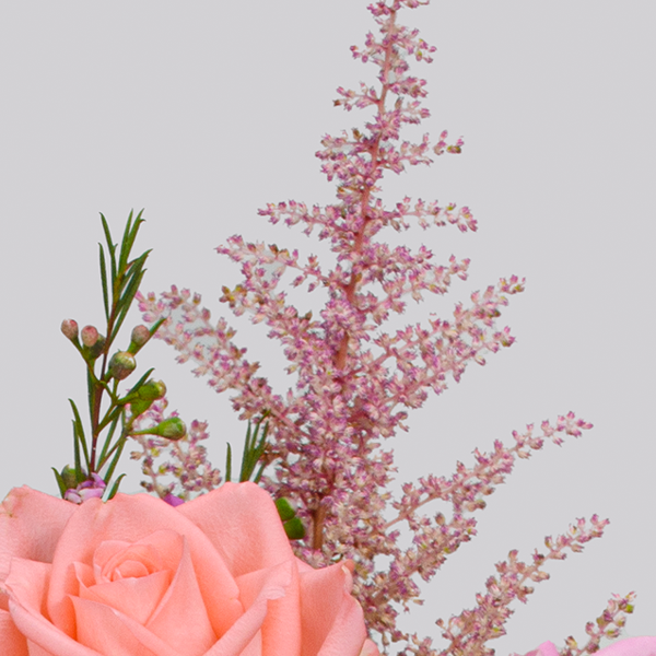 floraprima Premiumstrauß Du bist die Beste mit Premiumvase & Ferrero Giotto 3er Begrenzte Freigabe