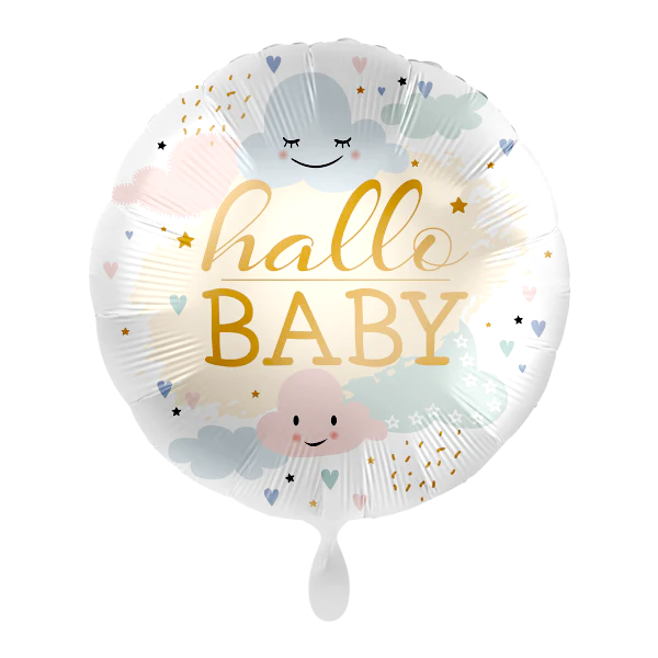 floraprima Heliumballon-Geschenk "Hallo Baby" Fabrikladen