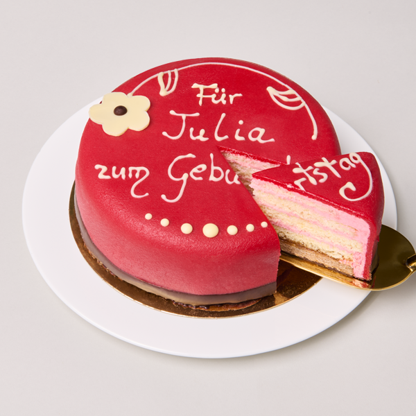 floraprima Beschriftbare Waldhimbeertorte