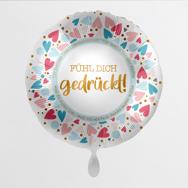 floraprima Heliumballon-Geschenk „Fühl dich gedrückt“