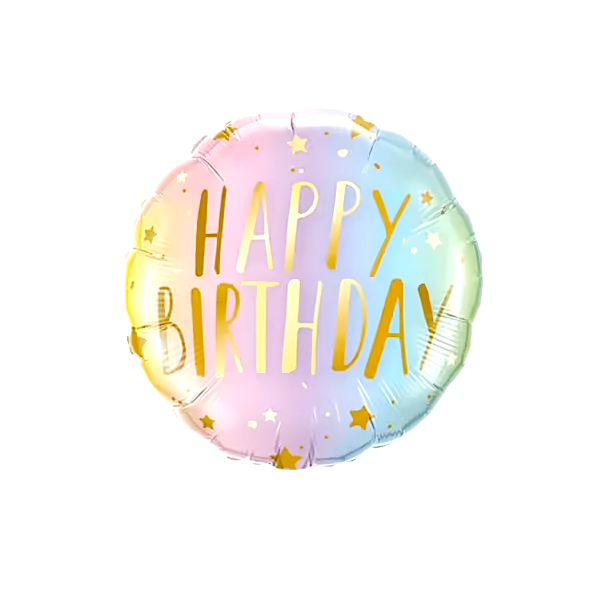 floraprima Heliumballon-Geschenk „Happy Birthday“ Rainbow Pastell Set Hotsell