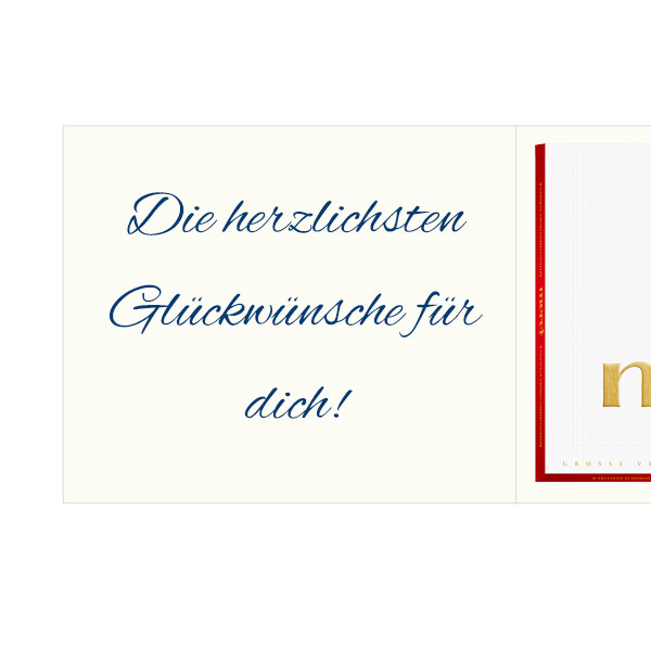 floraprima Persönliche Grußkarte mit Merci: Happy Birthday (250 g)