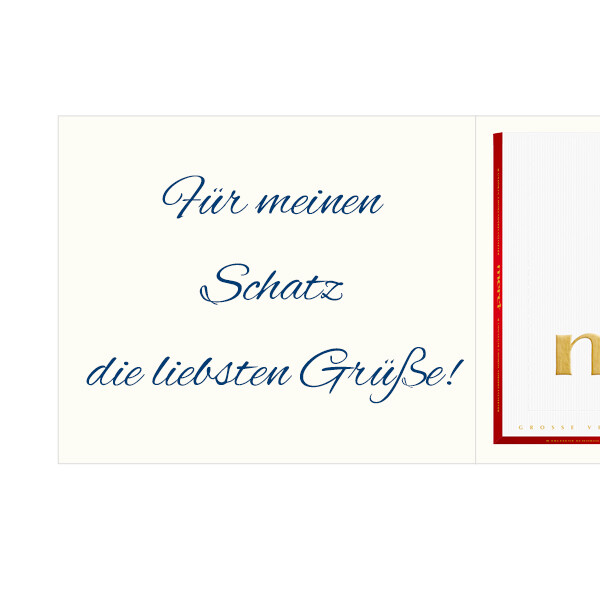 floraprima Persönliche Grußkarte mit Merci: Die liebsten Grüße (250 g)
