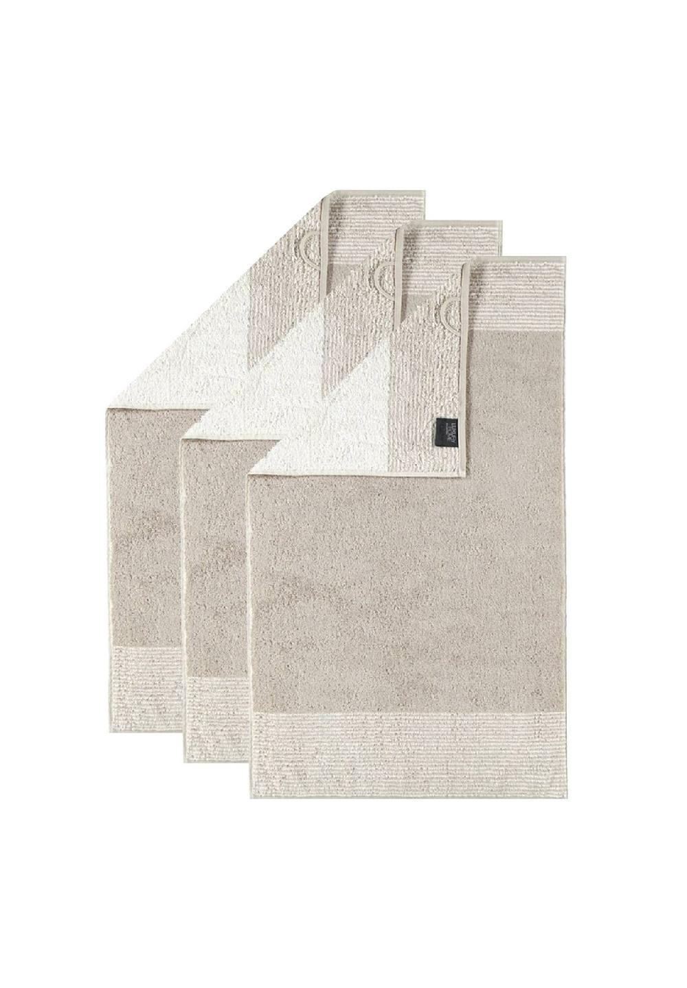 Cawö Gästetuch 3er Pack - Luxury Home C Two-Tone 30x50 cm Walkfrottier Nur noch ein Tag übrig