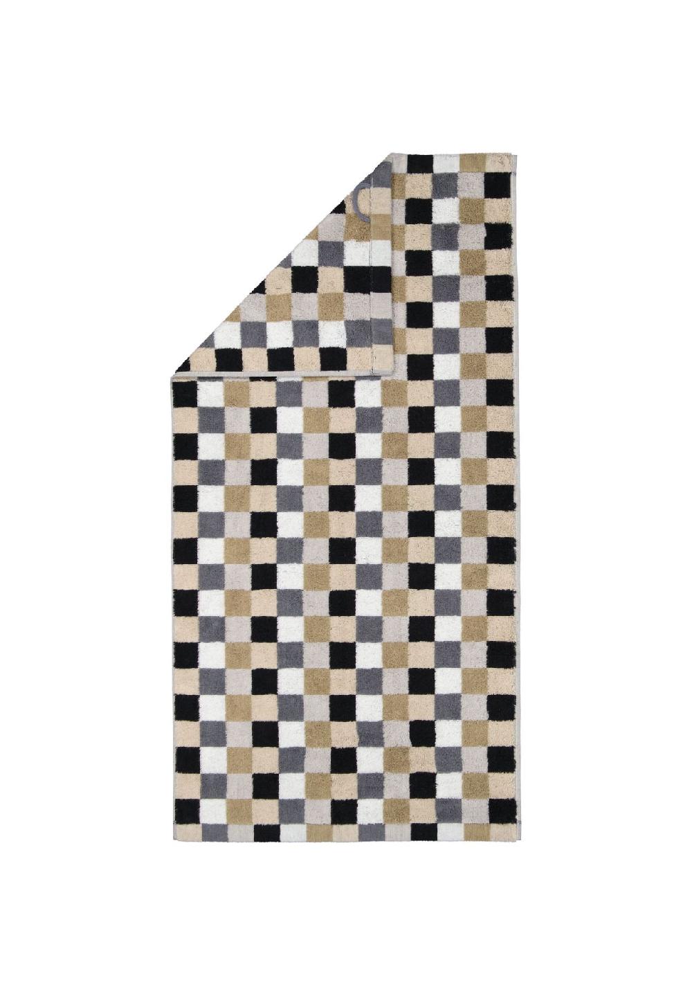 Cawö Handtücher Life Style Karo 7047 kiesel - 37 Outlet