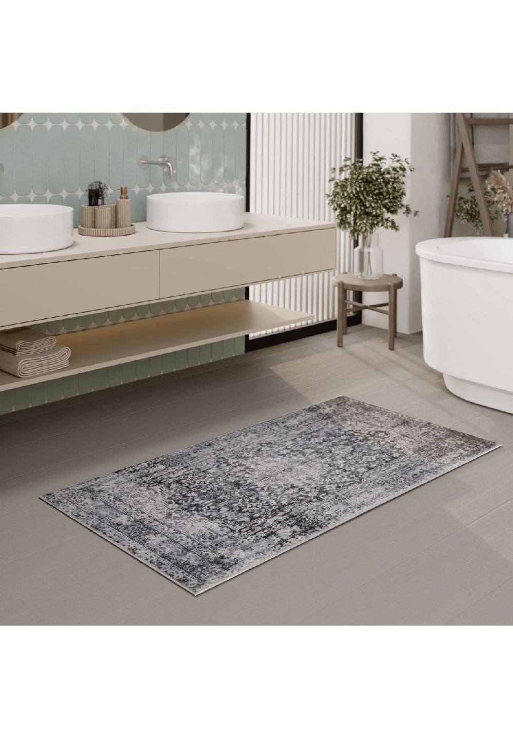 WECONhome Badteppich Ralph Badematte Badezimmer Badematte Badvorleger rutschfest waschbar Kauf eins, bekomm eins gratis