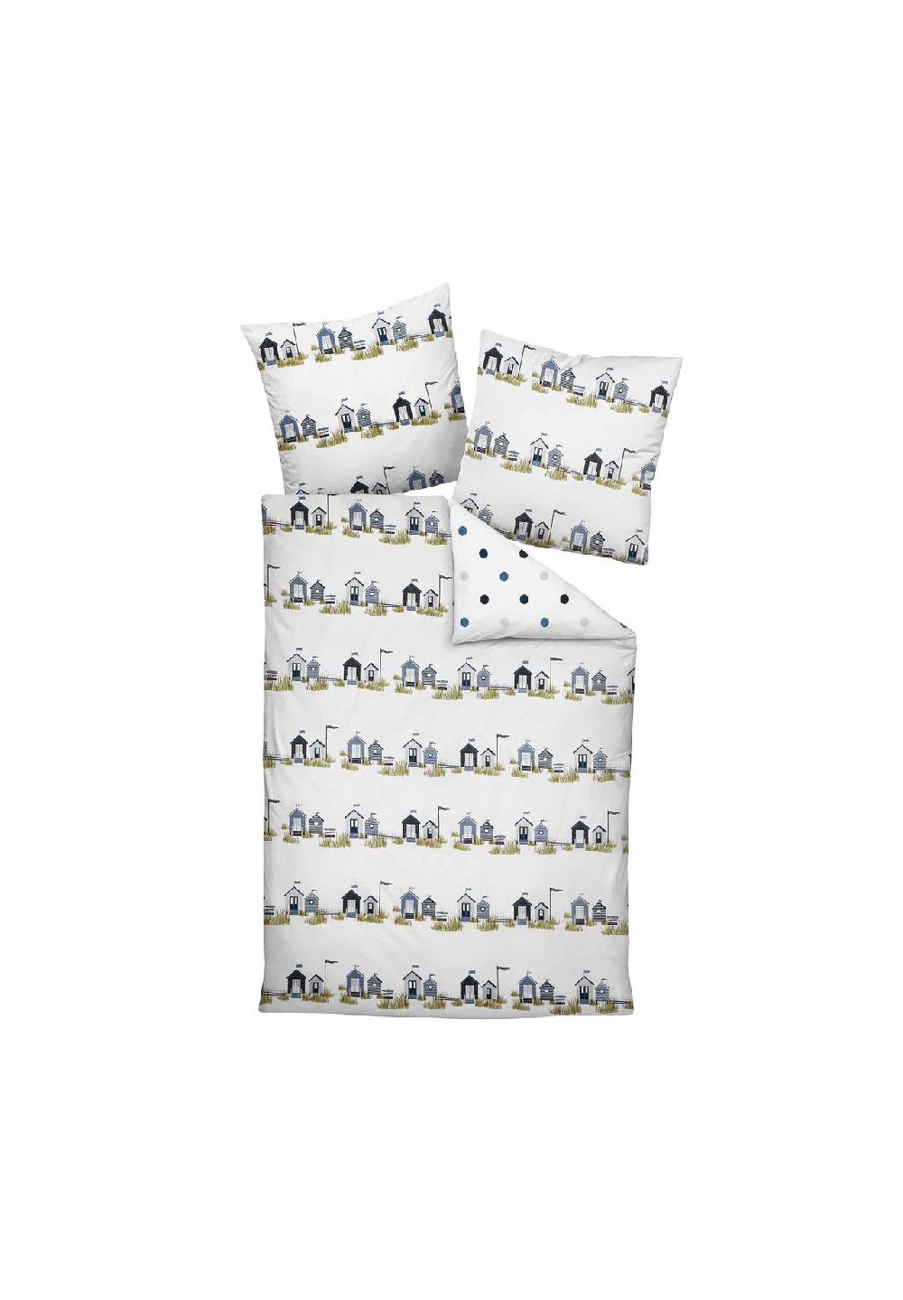 Janine® Bettwäsche 2 teilig - Mako-Soft-Seersucker Baumwolle bügelfrei uni Rabatte dieses Monats