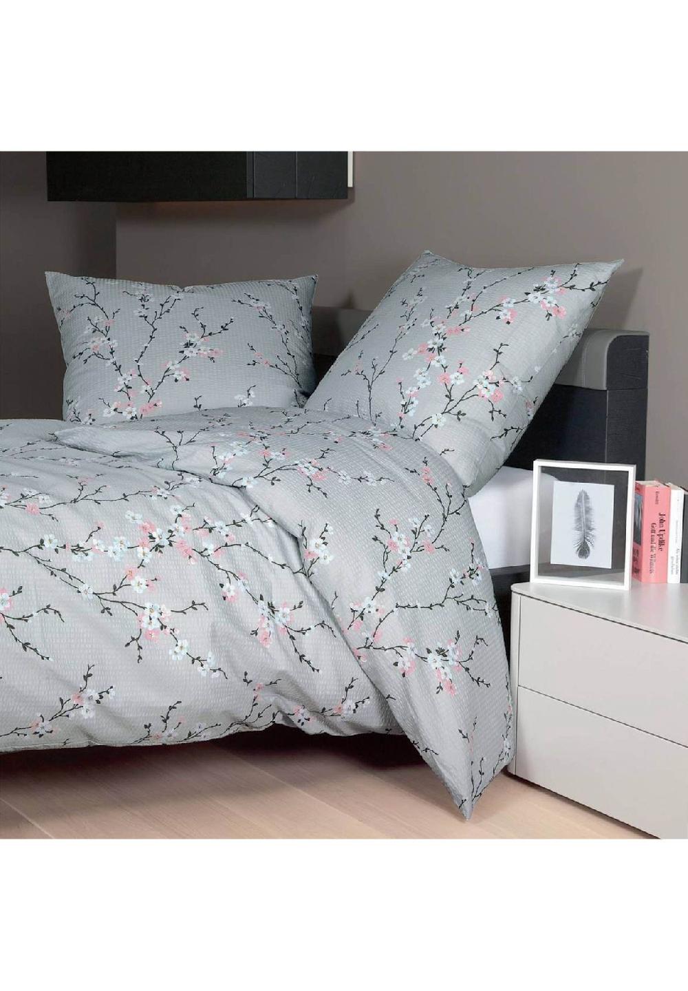 Janine® Bettwäsche 2 teilig - Tango Mako-Soft-Seersucker Baumwolle floral Online