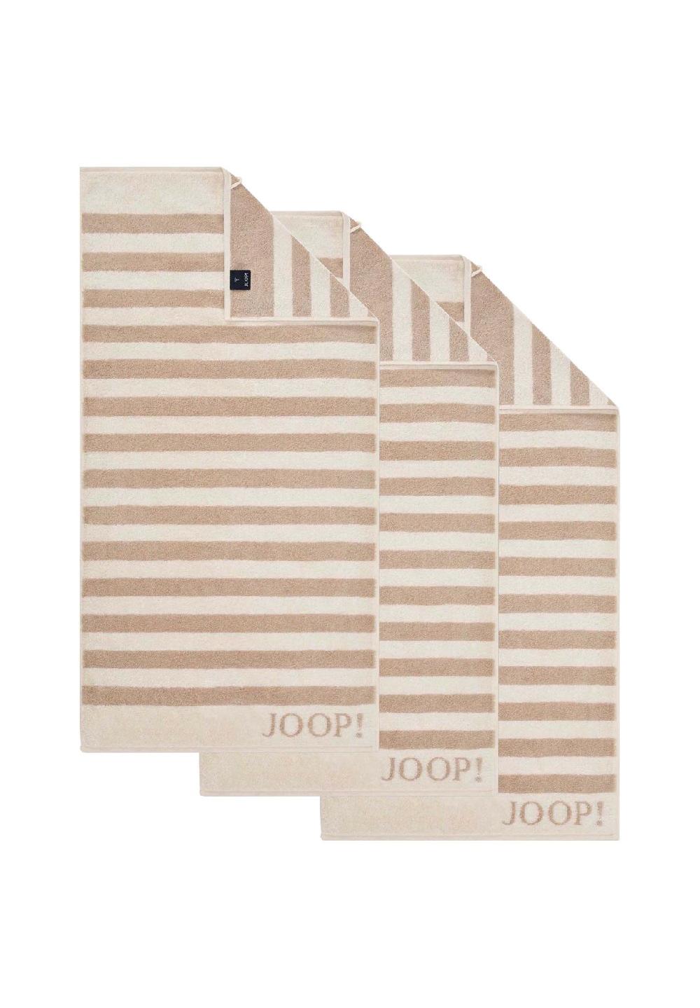 JOOP HHandtuch 3er Pack - Classic Stripes 50x100 cm Walkfrottier gestreift Vierteljährliche Förderung