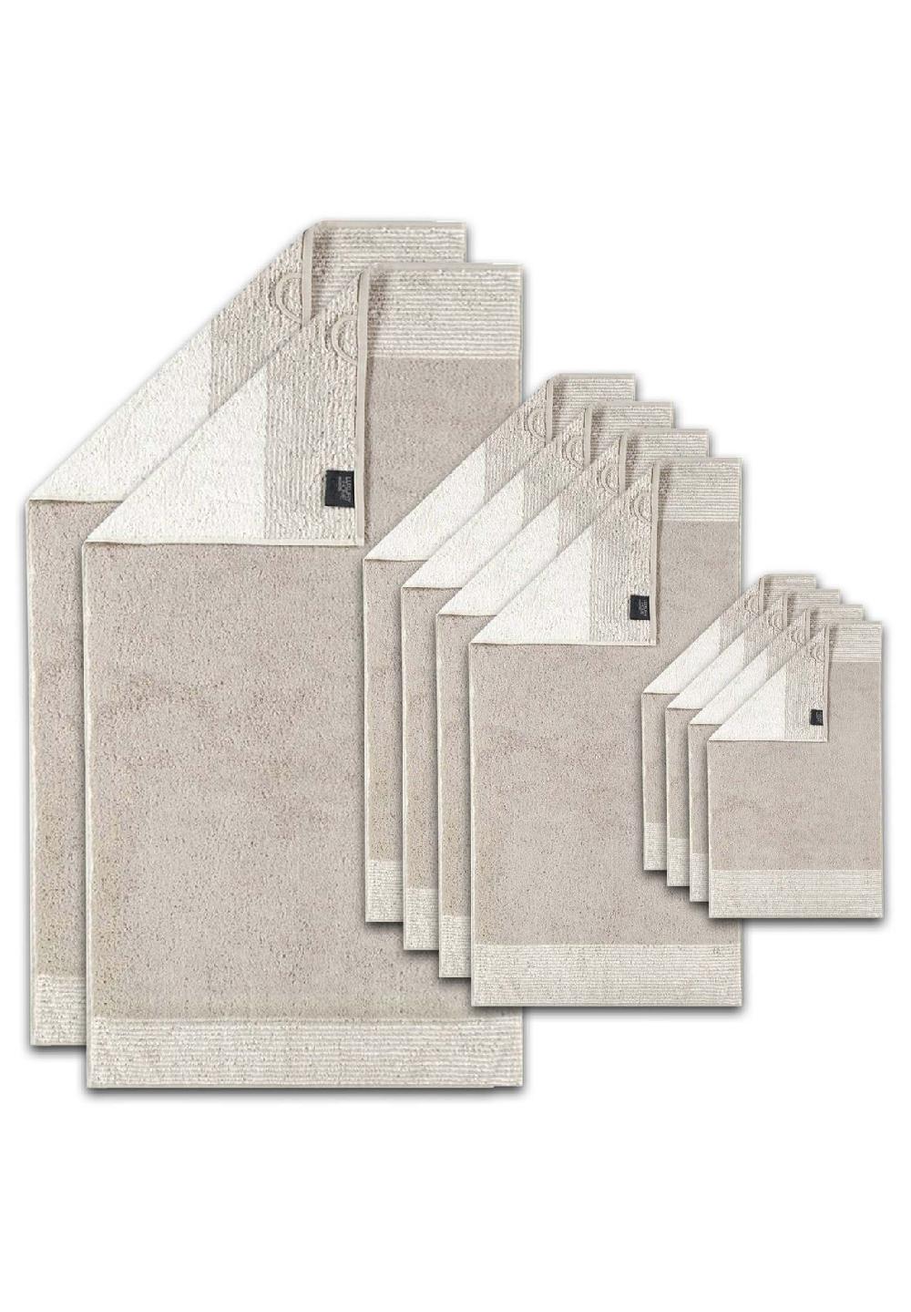 Cawö Handtuch Set 10-tlg. - C Two-Tone 2x Duschtuch 4x Handtuch 4x Gästetuch Günstiger Verkauf